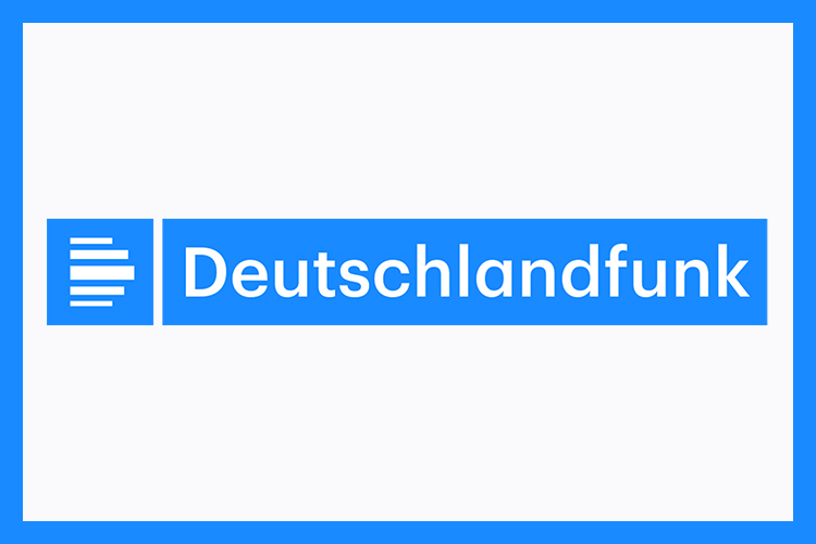 Logo des DLF Deutschlandfunks zu einem Interview mit INMUTO und Kurt Frehe
